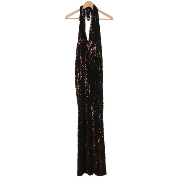 LaQuan Smith Sequin Velvet Jumpsuit XS - Picture 2 of 7